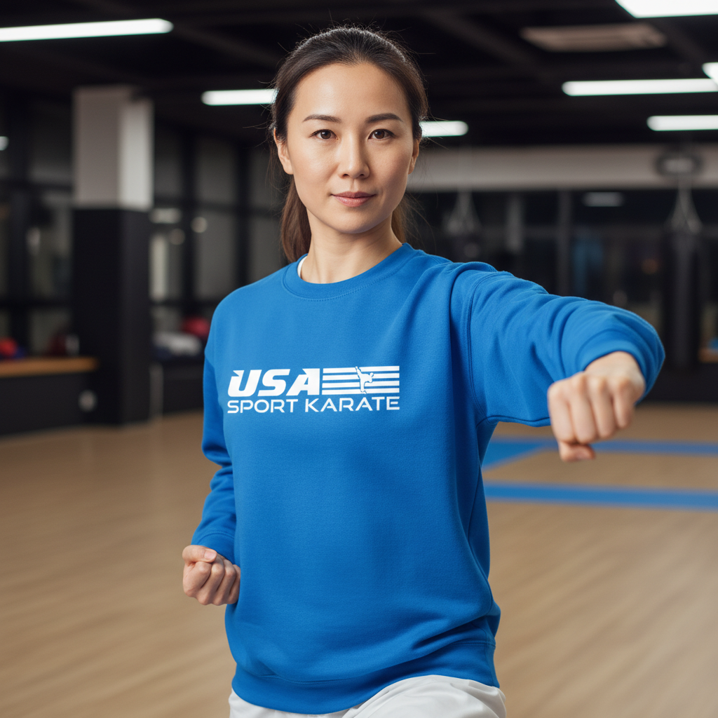 Adult Sweatshirt - Blue with Logo