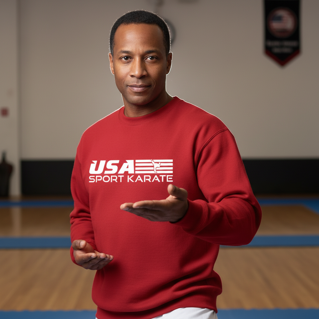Adult Sweatshirt - Red with Logo