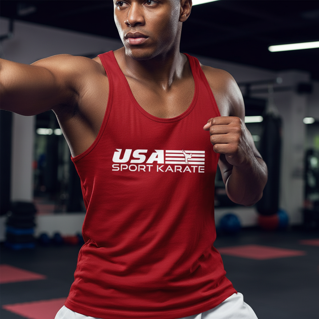 Adult Tank Top - Red with Logo