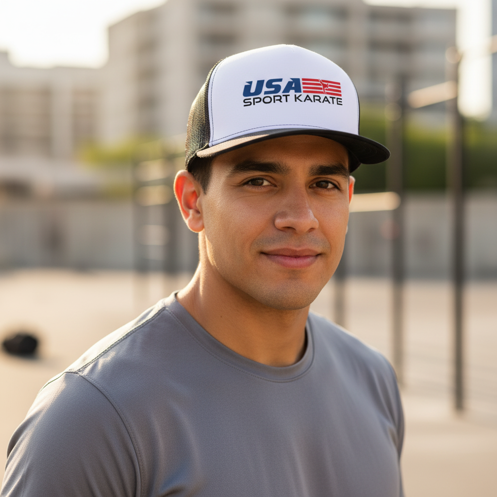 Snapback Hat - Male athlete casual style