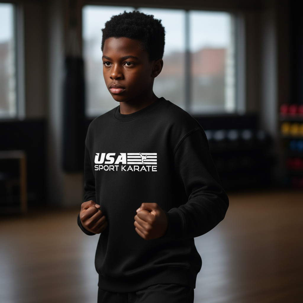 Youth Sweatshirt - Black with Logo